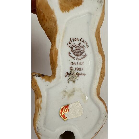 Dog Great Dane Lefton Hand Painted #06142 1987 New No Box - Picture 7 of 7